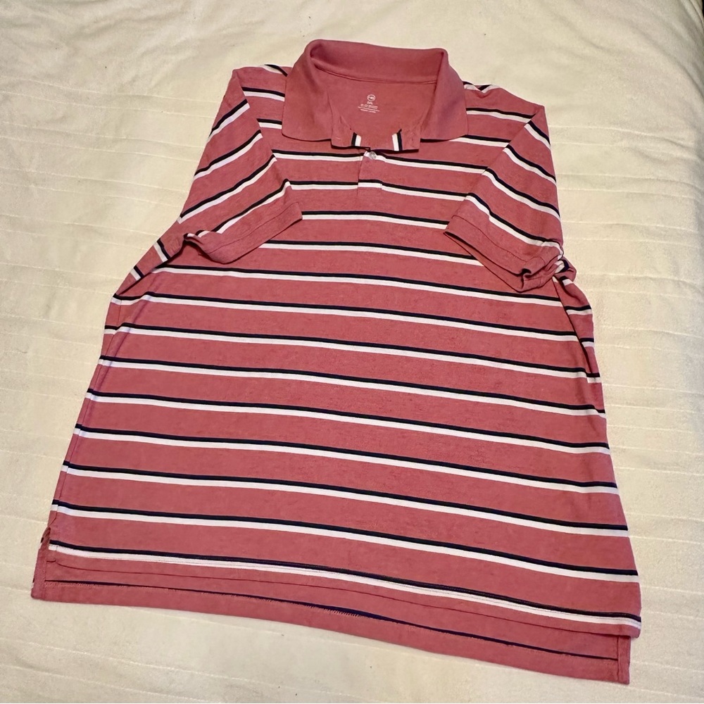 Men's HB 3XL short sleeve striped polo shirt